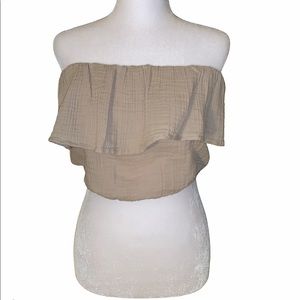 Aerie Ruffle Tube Top